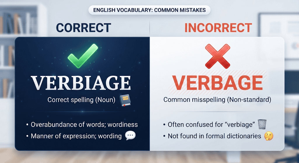 Verbiage vs Verbage